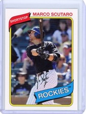2012 TOPPS ARCHIVES MARCO SCUTARO #143 COLORADO ROCKIES SET BREAK