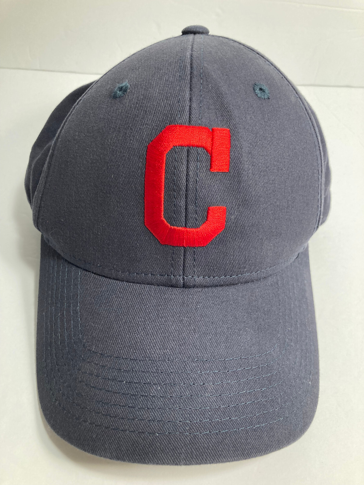 Cleveland Guardians Youth Adjustable Blue Twill Embroidered Cap