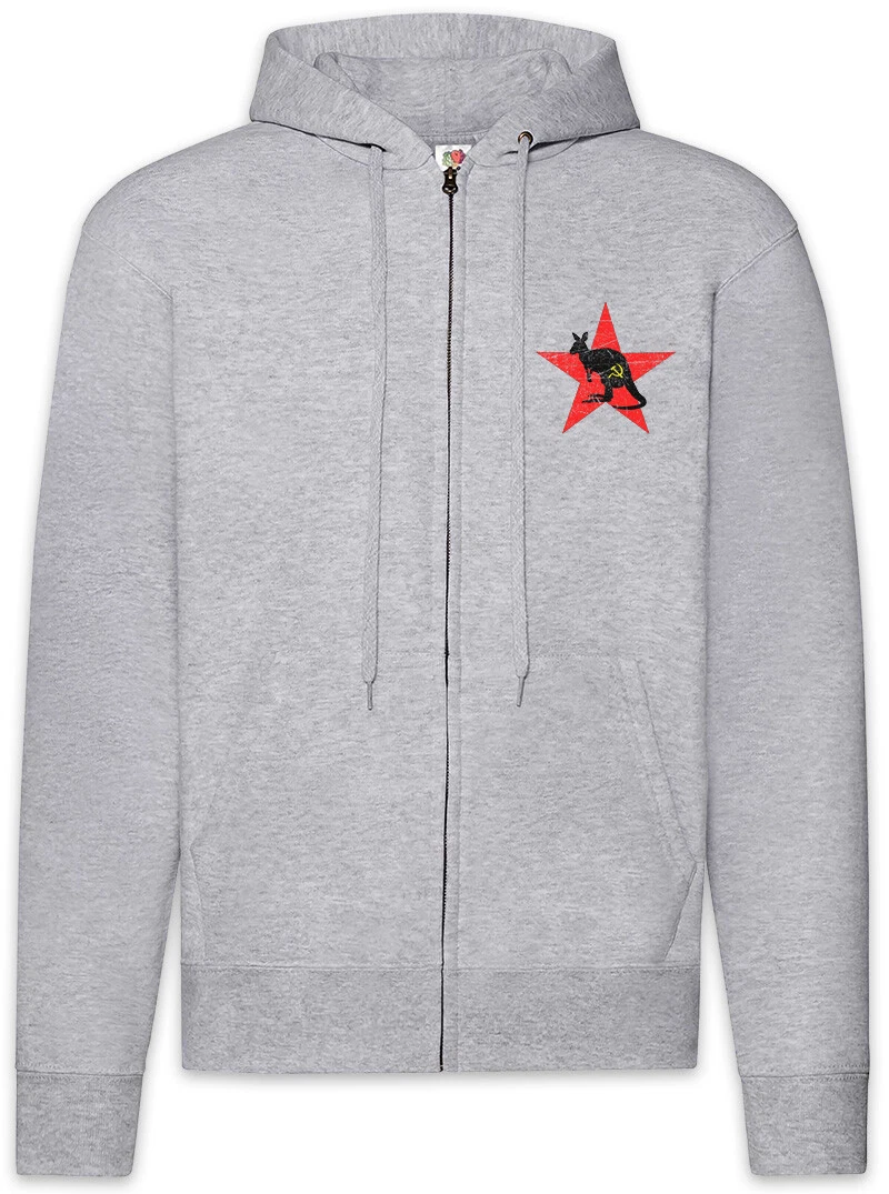 Soviet Kangaroo Zipper Hoodie Socialism Communism Socialist Communist Fun Union