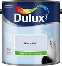 Dulux Smooth Creamy Emulsion Silk Paint Mineral Mist 2.5L Walls and Ceiling 