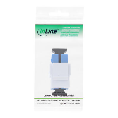 89988E InLine LWL Keystone Snap-in Kupplung Simplex SC/SC singlemode Keramik ~D~