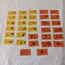 1985 MONOPOLY ~ Replacement Parts & Pieces ~ CHANCE & COMMUNITY CHEST CARDS