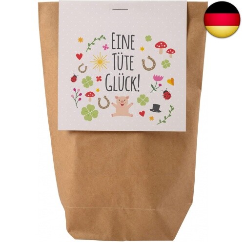 "Glück" nachhaltige Wundertüte Glücksbringer Überraschungstüte Mitbringseltüte A - Bild 8 von 8