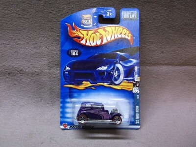 HOT WHEELS 2002 #104 PURPLE 1932 32 FORD VICKY STREET ROD REDLINES SERIES