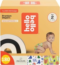 Hello Bello Premium Diapers Size 2-180 COUNT 0.19 per diaper
