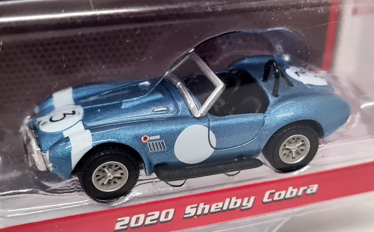 Greenlight 1/64 Shelby Cobra 2020 Barrett Jackson Blue Diecast Model Car