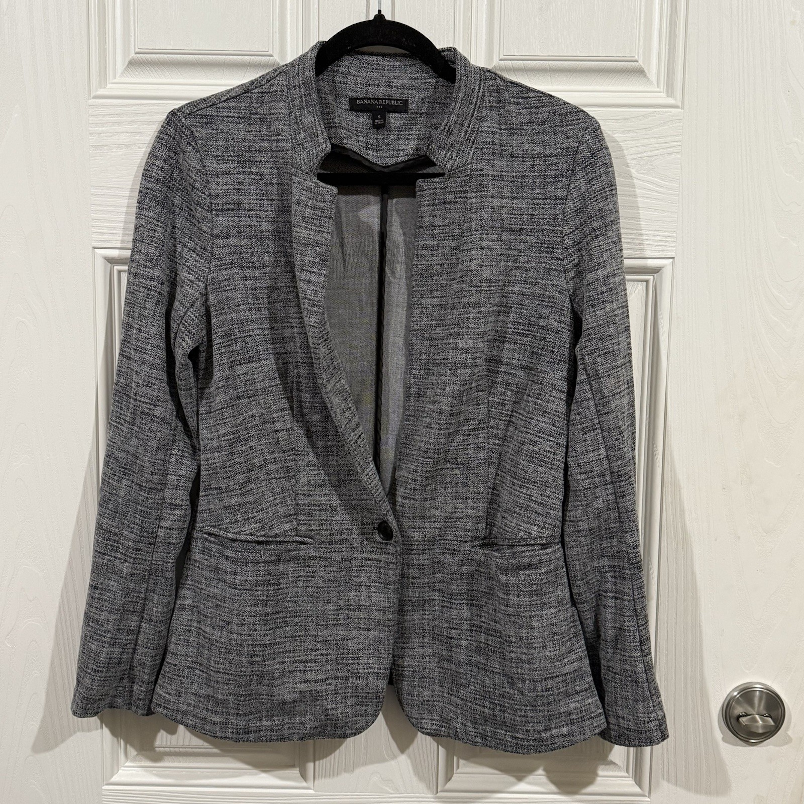 Banana Republic Gray Blazer - Women S Lightweight