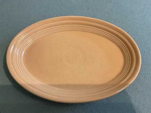 Fiestaware Oval Serving Platters Apricot