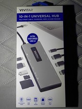 Vivitar 10-in-1 High-Speed USB Memory Card Reader USB-C Charging HDMI Card Slot