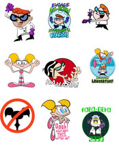 Dexters Lab 90's TV Stickers