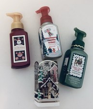 Bath  Body Village Scene Gentle Foaming Soap Sleeve Holder  3 Foaming Soaps