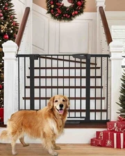 Cumbor 29.7-46" Baby Gate for Stairs, Mom's Choice Awards Winner-Auto Close Dog