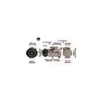 Kompressor Klimaanlage Klimakompressor Passend FüR Honda Accord Viii CU CW