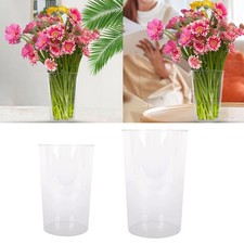 Acrylic Flower Vase Round Acrylic Flower Bucket Simple Elegant Hydroponic Plant