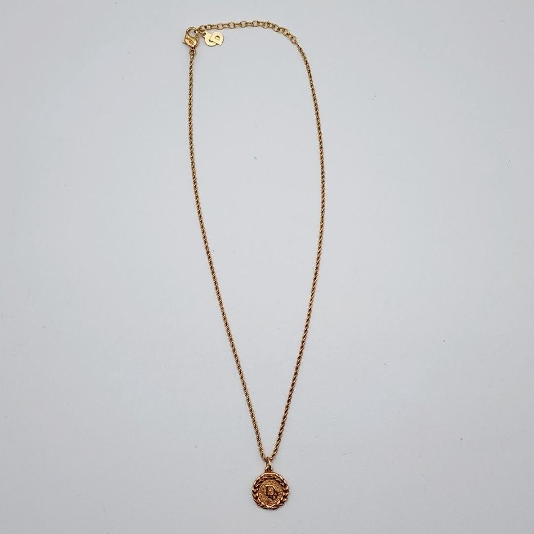Christian Dior Necklace And Earrings Set Gold Women's From Japan Authentic thumbnail 19