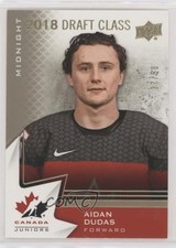 2020-21 Team Canada Juniors 2018 Draft Class Midnight 37/50 Aidan Dudas #91 ey6