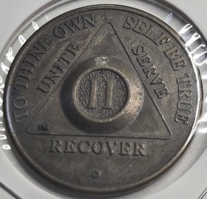 AA sobriety coins Recovery Challenge Year Step 2 medal token vintage 