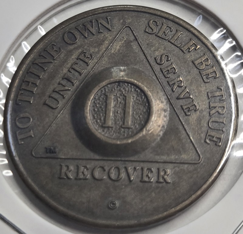 AA sobriety coins Recovery Challenge Year Step 2 medal token vintage 