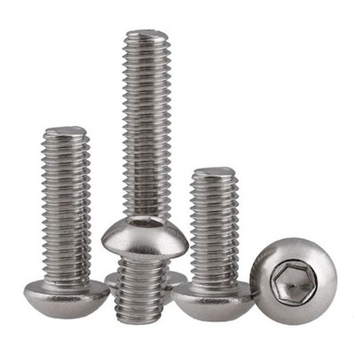 M2 M2.5 M3-M12 Linsenkopfschrauben A2 Edelstahl DIN7380 Innensechskant Schrauben