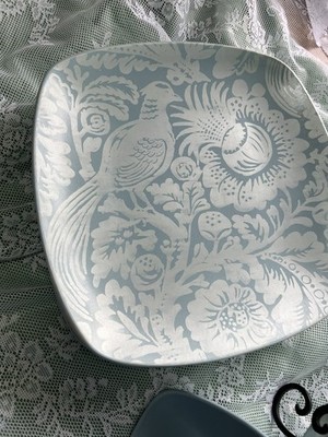 Bird Of Paradise 222 Fifth Stone Blue Dinner Set Plates Bowls Mugs