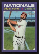 2020 Topps Heritage Adam Eaton Chrome Purple Refractor #THC-320 Card