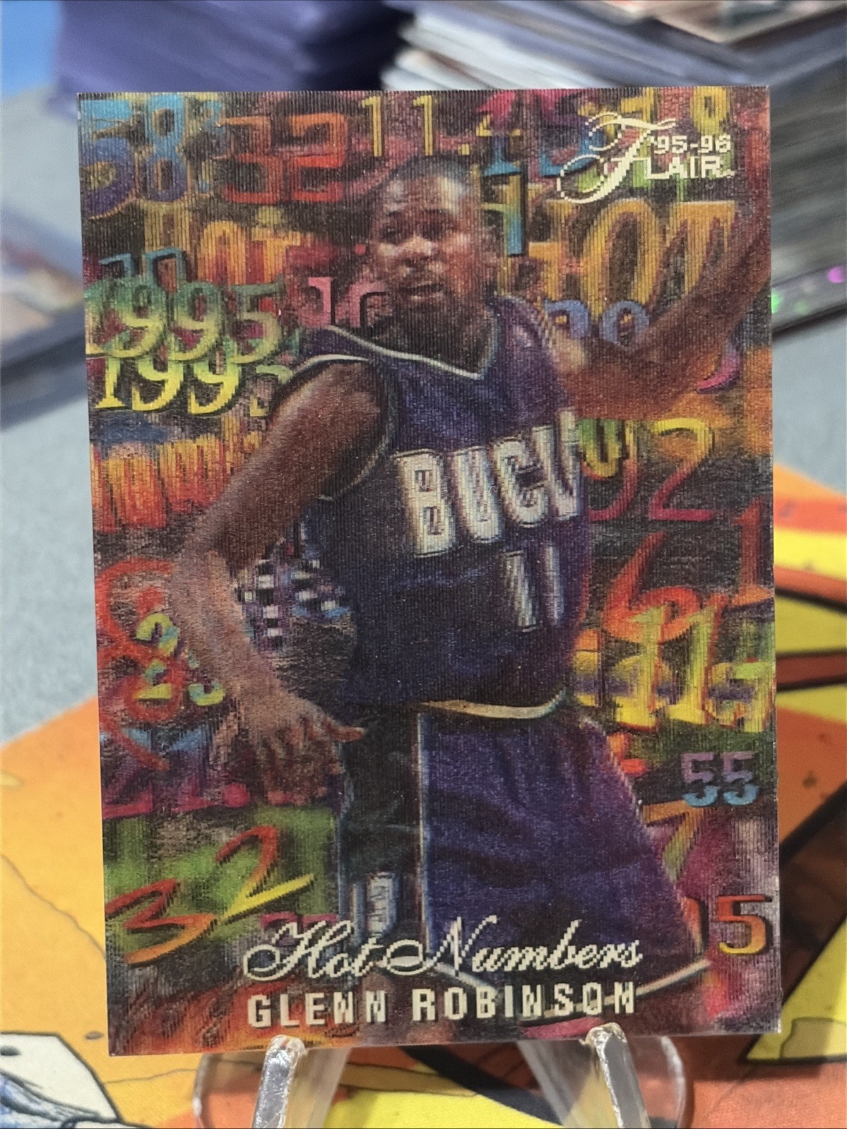 1995-96 Flair - Hot Numbers Glenn Robinson #12