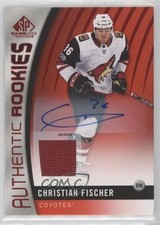 2017 SP Game Used Authentic Rookies Red Jersey Christian Fischer #180 Auto 0ea8