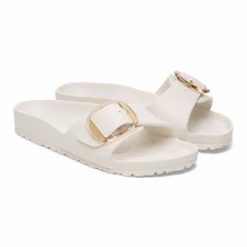 Birkenstock Womens Madrid Big Buckle EVA Sandals 1029633 - Eggshell
