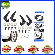 Customizable 4PCS Car Mud Flaps - Widened Protection for Roads & Weather *