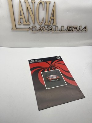 Original Lancia Beta Montecarlo Brochure Leaflet With Poster
