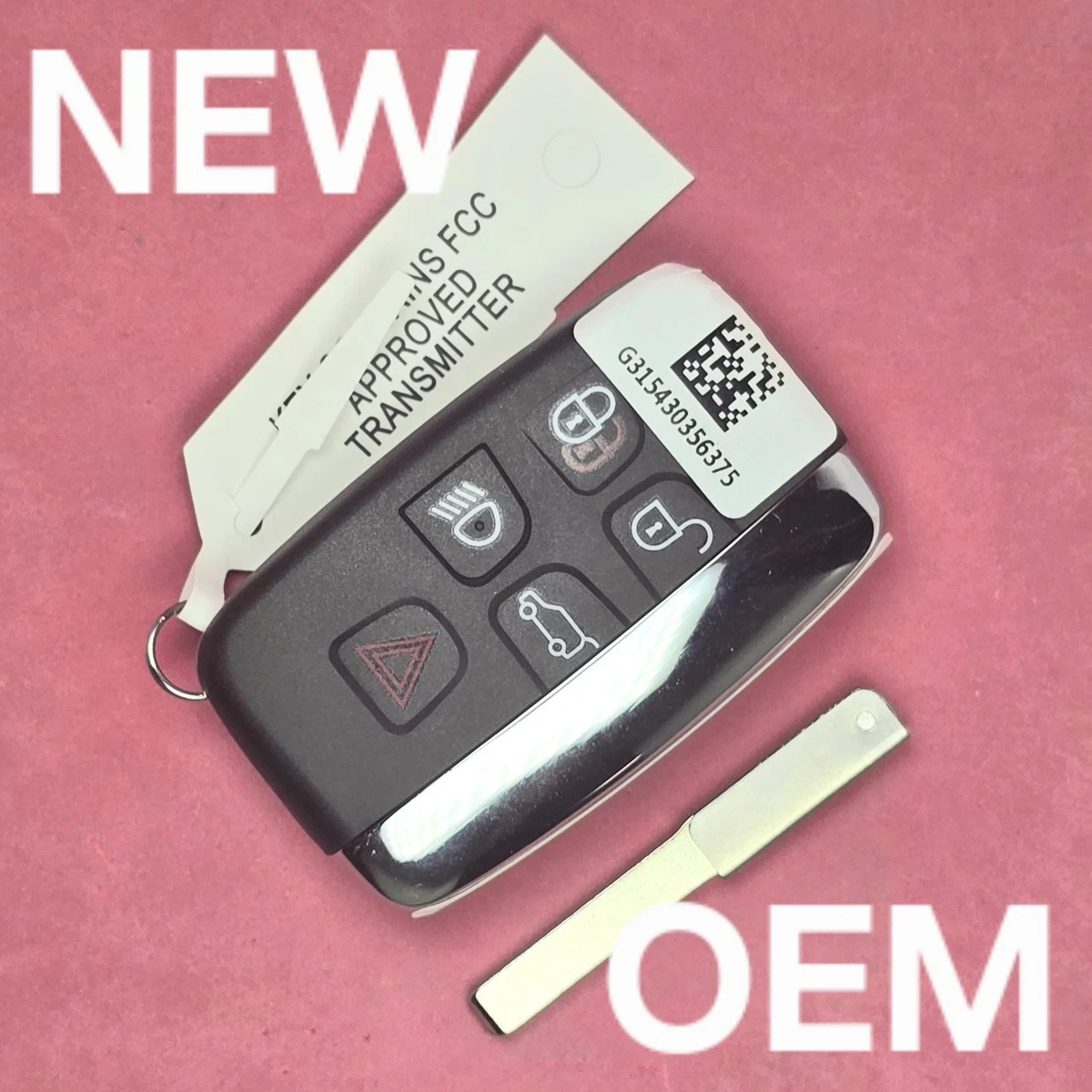 Funda Silicona Mando Land Rover Carcasa De Llave Remota Fob 5 Boton Para Land Rover LR4 Range Rover Evoque Sport 2012 2015 Sin Logo P3114 Funda Colorida Mando Coche