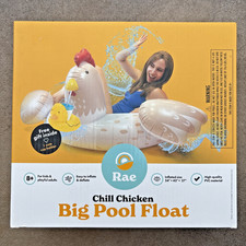 Chill Chicken Pool Float w/Cup Holder Rae Sealed Tractor Supply Co. Summer Fun
