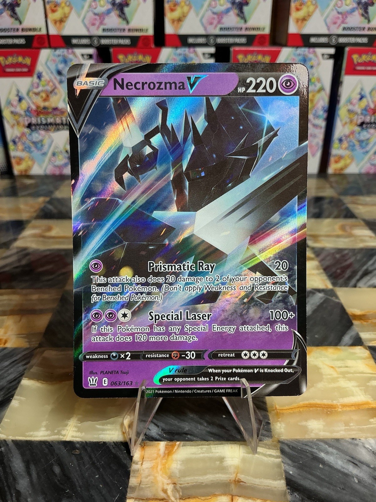 Necrozma v 063/163 NM Ultra Rare Pokémon TCG Battle Styles