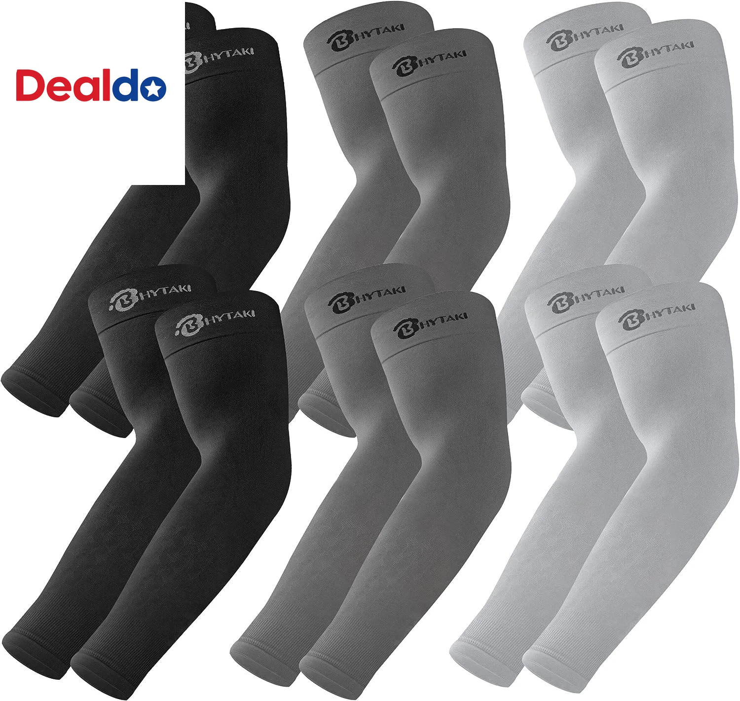 UV Sun Protection Arm Sleeves, UPF 50 Sports Cooling Arm Compression Sleeves for