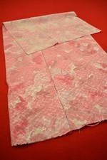 Vintage Japanese Silk Kimono Fabric Textile Remnant Craft Material 33.1"/CC28/55