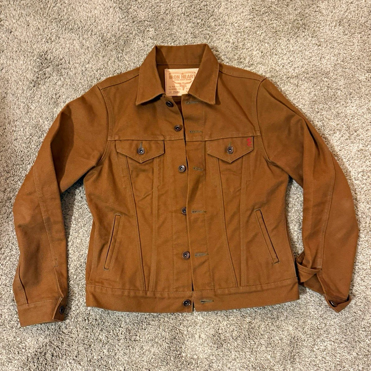 Iron Heart 2526J Modified Type III Duck Canvas Workwear Jacket Men's 38 image 1