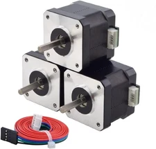 STEPPERONLINE Nema 17 Stepper Motor Bipolar 1.5A 42Ncm 42x42x38mm 1.8deg 4 Wires