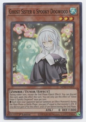Yu-Gi-Oh! Ghost Sister & Spooky Dogwood - MP22-EN259 - Super Rare - 1st Edition