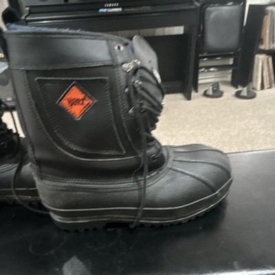 Timberland PRO Black Lace-Up Work Boots 5911 EH ANSI Z41 PT99 Men s 9 M