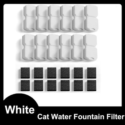 GIOTOHUN Stainless Steel Cat Water Fountain 12 Carbon + 12 Foam Filters