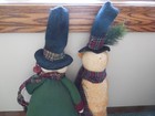 Two Fabric Snowman Dolls — photo 10