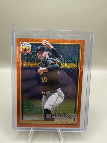 2026 Topps Paul Skenes #91C-39 Orange Mojo /25