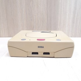 Sega Saturn Console Bundle 2 Controllers 8 Games Tested Japan White HST-3220