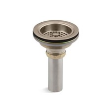  Brushed Bronze Kohler Duostrainer Basket Strainer with Sink Drain and Tail