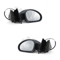AußEnspiegel Set Schwarz FüR Seat Ibiza/Cordoba 6L 02/02- Seilzug AsphäRisch