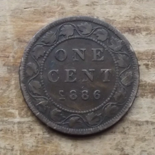 1886 CANADIAN QUEEN VICTORIA BIG PENNY LOT 8-D