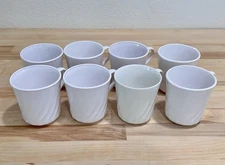Set of 8 VTG Corelle Coordinates ENHANCEMENT Swirl Coffee Tea Cups Mugs Pls READ