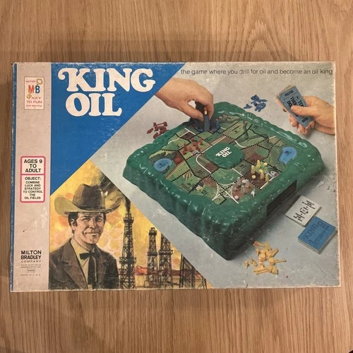 Milton Bradley KING OIL Game Complete Vintage 1974