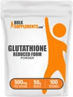 BulkSupplements Glutathione Powder (Reduced Form) - 500mg per Serving