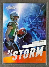 2022 Absolute By Storm Spectrum Orange /75 Chris Olave #BST-9 Rookie RC Saints
